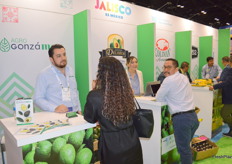 Some Mexican companies at their country pavilion.